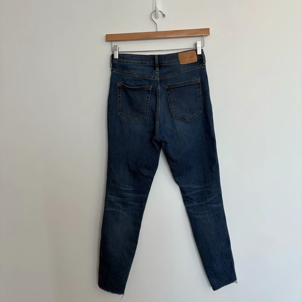 Everlane Womens The Vintage Skinny Jean 26 Ankle Blue Medium Wash Denim Cotton